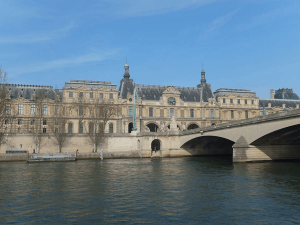 France-Paris-Seine cruise-View of Louvre