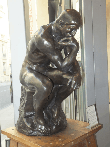 France-Paris-Musee Rodin-The Thinker - in the gift shop