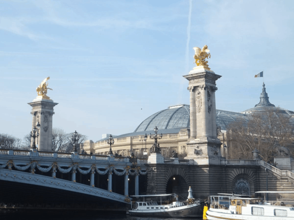 France-Paris-Seine cruise-Pont Alexandre III from the river