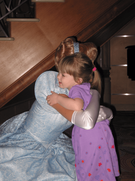 Disney Magic-hugging Cinderella