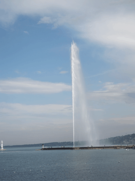 Jet D'Eau in Geneva, Switzerland