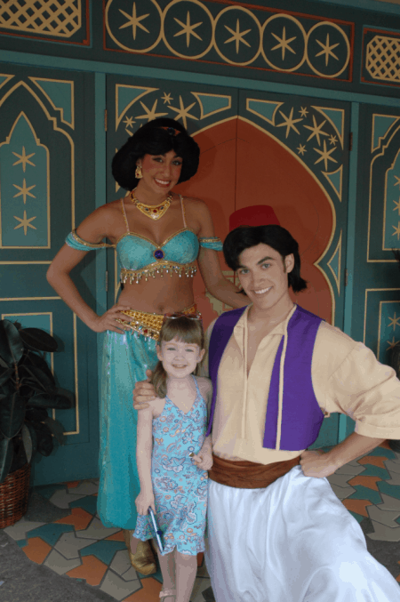 Disney World-with Aladdin - and Jasmine