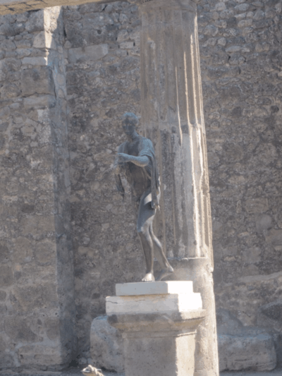 Italy-Pompeii - statue of Apollo