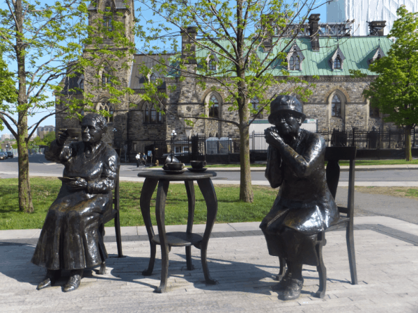 Ottawa-Parliament Hill-The Famous Five monument