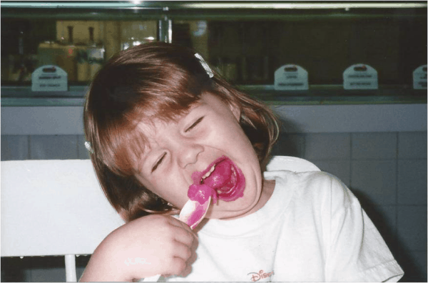 Katie at Cows Ice Cream - 1999