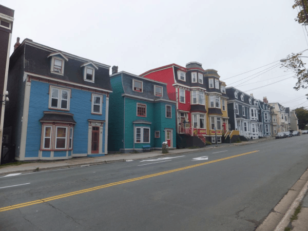 Canada-Newfoundland-St. John's-colourful houses