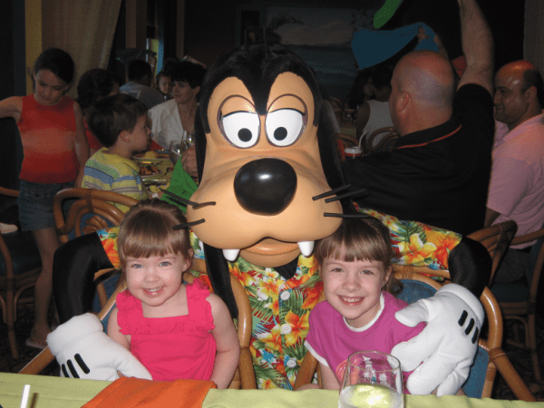 with Goofy on Disney Cruise