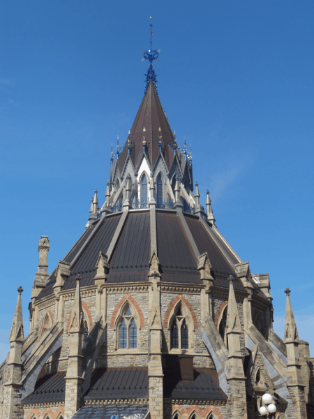 Ottawa-Parliament-Library Roof - Centre Block