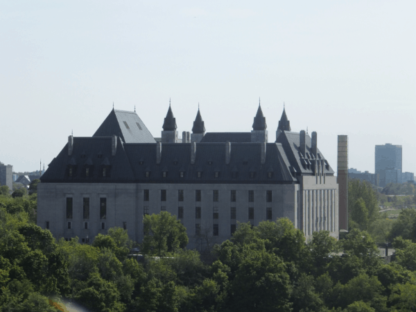 Ottawa-View of Supreme Court of Canada from Parliament Hill