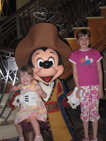 with Pirate Mickey on the Disney Magic