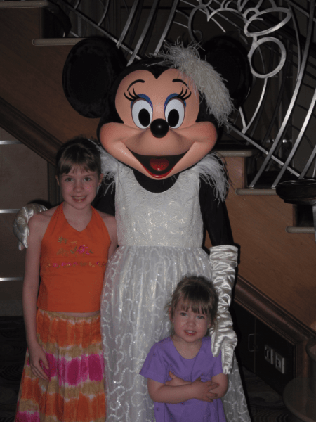 Disney Cruise-With Minnie on Formal Night