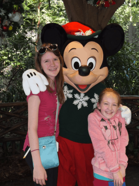 Disney World with Holiday Mickey