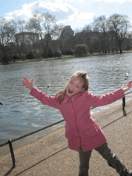 Playing in a London park