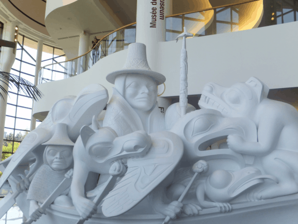 Ottawa-Canadian Museum of History-Spirit of Haida Gwai sculpture