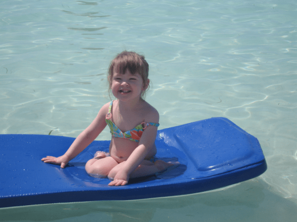 Disney cruise-Floating at Castaway Cay