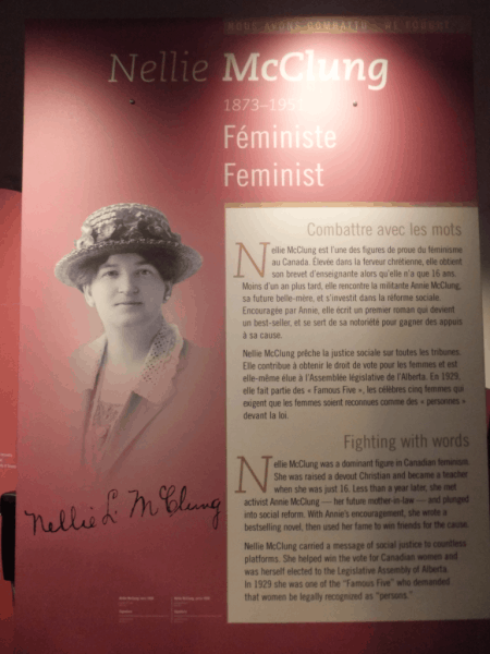 Ottawa-Cdn. Museum of Civilization - Nellie McClung