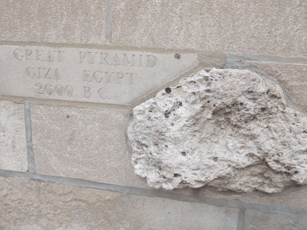 Chicago Tribune Tower-Great Pyramids Giza fragment