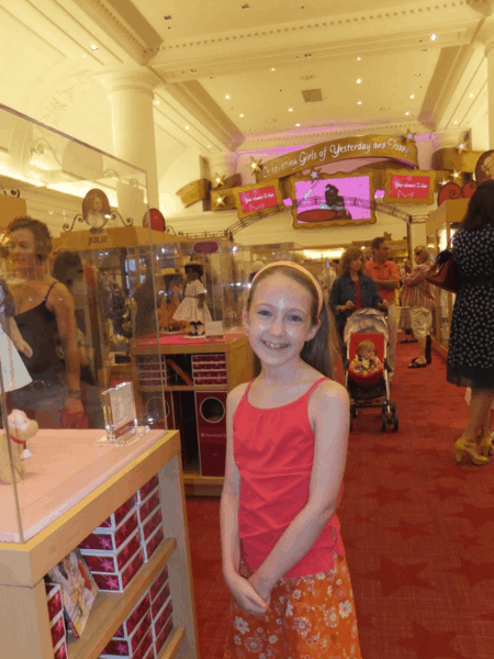 Shopping at American Girl Place Chicago