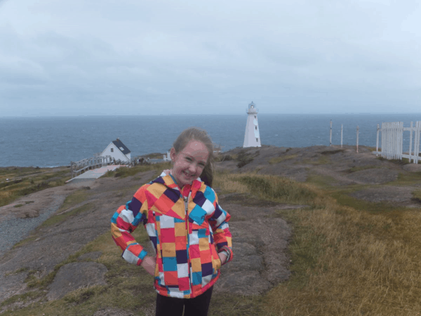 Newfoundland-girl at Cape Spear 