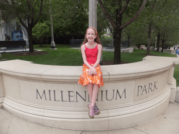 Chicago-Millennium Park sign