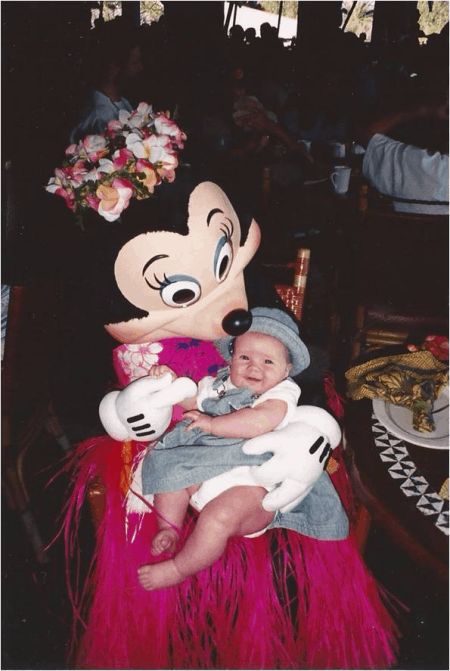 Disney World-Polynesian Resort-baby with Minnie Mouse