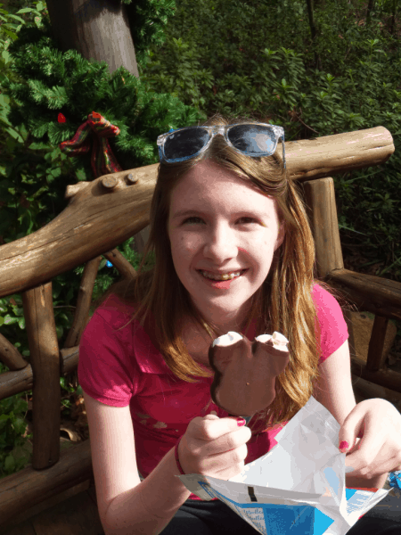 Disney World-Enjoying Mickey's Ice Cream Bar