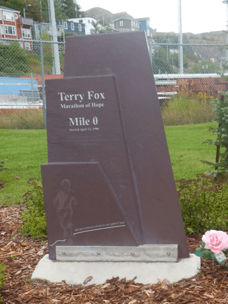 Newfoundland-St. John's-Terry Fox Marathon of Hope - Mile 0 Marker