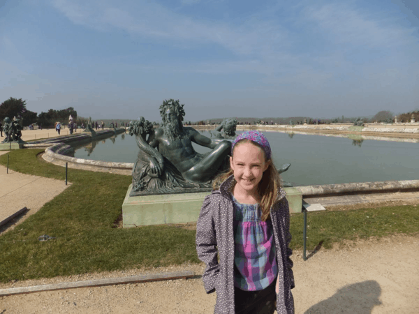 In gardens of Chateau de Versailles
