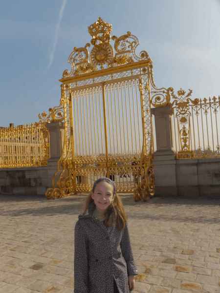 France-in courtyard at Versailles