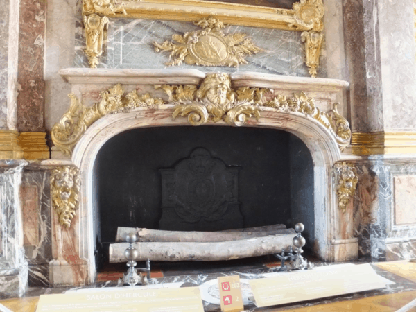 Fireplace in Chateau de Versailles