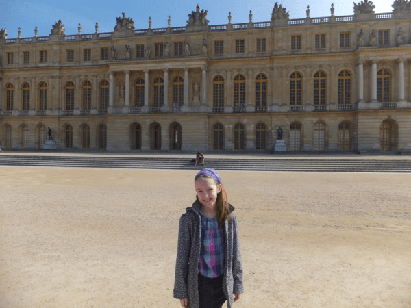 Outside the Château de Versailles
