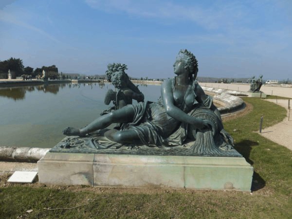 Statue in gardens at Chateau de Versailles