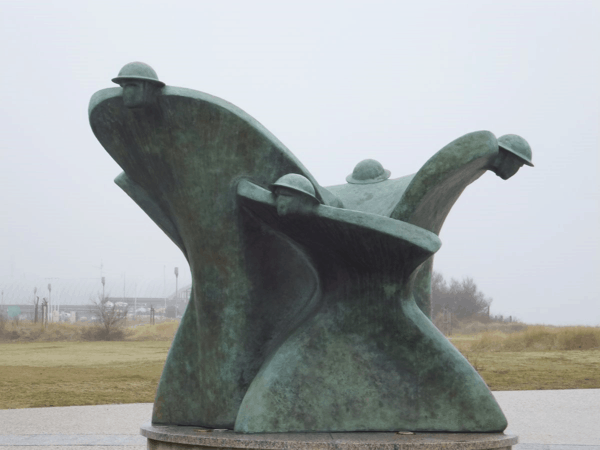 France-Normandy-Sculpture at Juno Beach Centre
