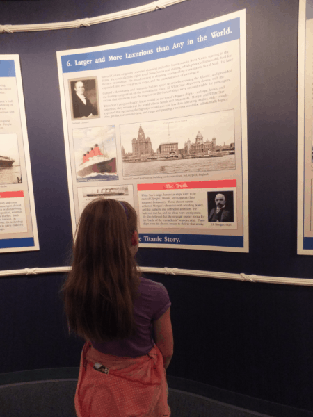 Reading Titanic display-St. John's, Newfoundland