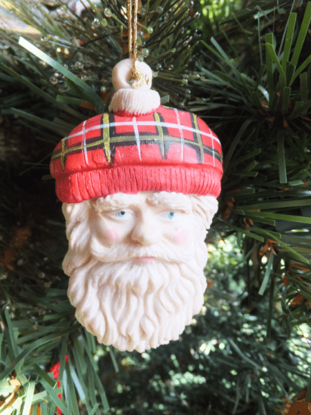 Scottish Santa Christmas ornament