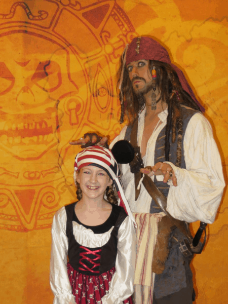 Pirate Night with Captain Jack Sparrow on the Disney Magic