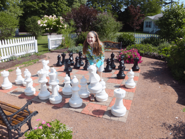 Prince Edward Island-Playing chess at Kindred Spirits