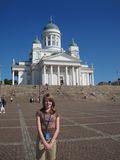 Katie at Tuomikirkko in Helsinki
