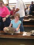 Katie panning for gold