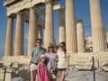 Our family at the Parthenon in Athens