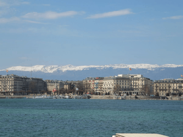 Waterfront in Geneva, Switzerland