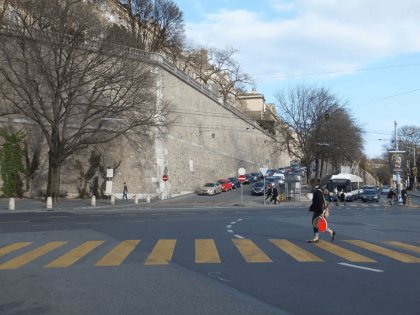 Rampart wall-Old Town Geneva-Switzerland