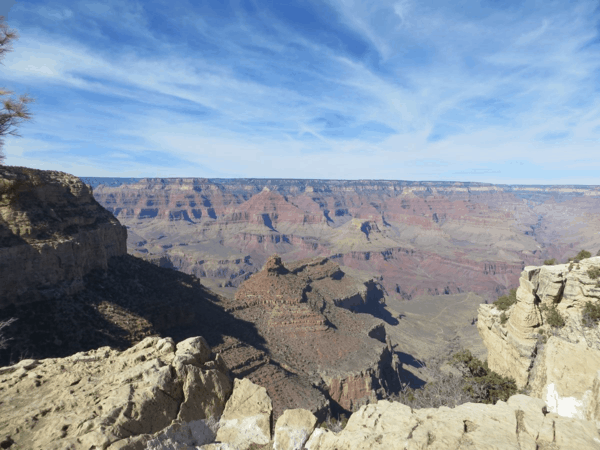 View of Grand Canyon South Rim near El Tovar Hotel