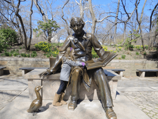 New York City-Central Park-Hans Christian Andersen statue