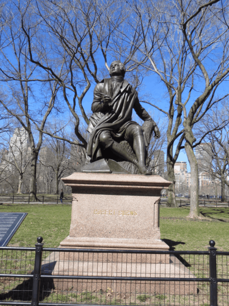 New York City-Central Park-Robert Burns statue