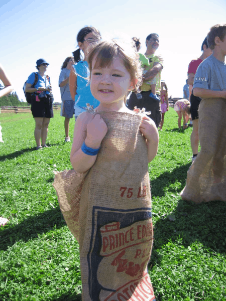 PEI-Village of Avonlea-Avonlea Sack Race 