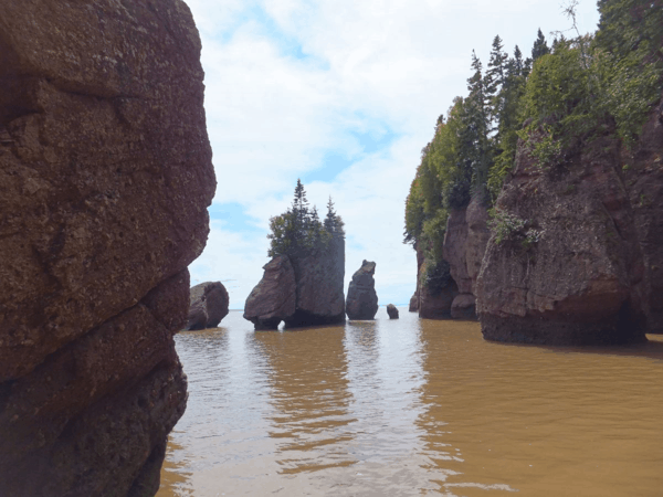 New Brunswick-High Tide at Hopewell Rocks