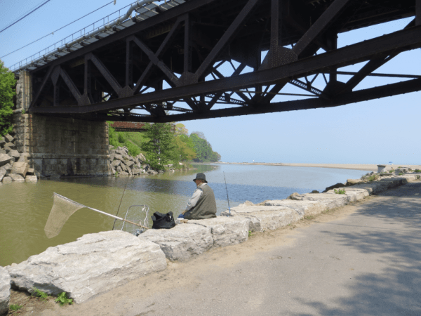 Toronto-Fishing at Rouge Beach