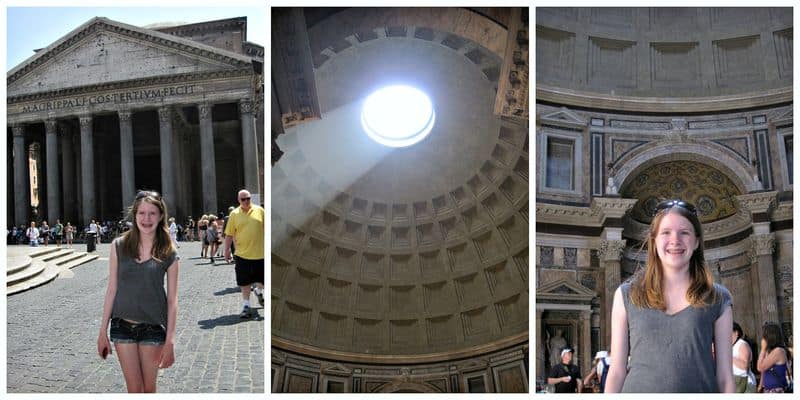 Pantheon Rome collage