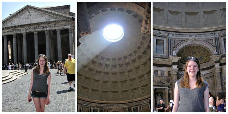 Pantheon Rome collage